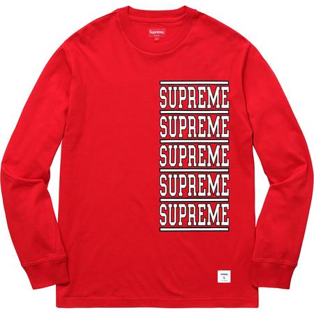 SUPREME - STACKED L/S TOP (RED) - SUPREME_-_STACKED_L_S_TOP_RED_1