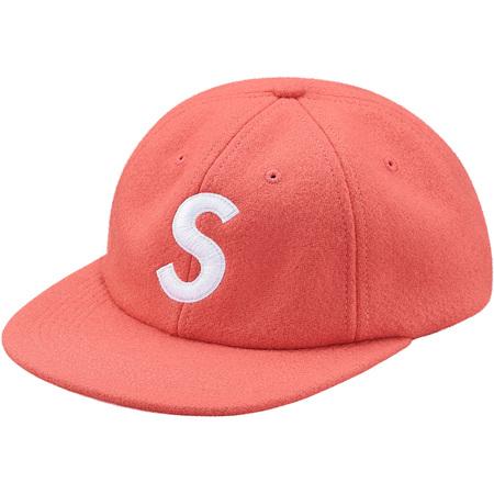 SUPREME - WOOL S LOGO 6-PANEL (DARK PINK) - SUPREME_-_WOOL_S_LOGO_6-PANEL_DARK_PINK_1