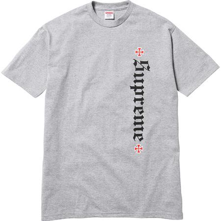 SUPREME/INDEPENDENT - OLD ENGLISH TEE (HEATHER GREY) - SUPREME_INDEPENDENT_-_OLD_ENGLISH_TEE_HEATHER_GREY_1