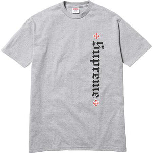SUPREME/INDEPENDENT - OLD ENGLISH TEE (HEATHER GREY) - SUPREME_INDEPENDENT_-_OLD_ENGLISH_TEE_HEATHER_GREY_1
