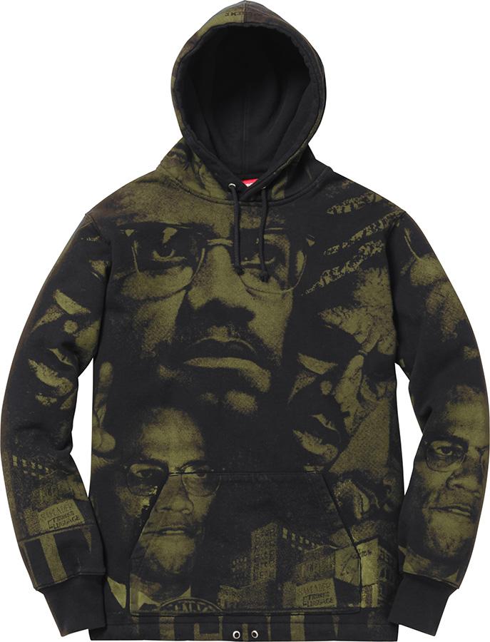 SUPREME/MALCOM X - HOODED SWEATSHIRT - SUPREME_MALCOM_X_-_HOODED_SWEATSHIRT_1