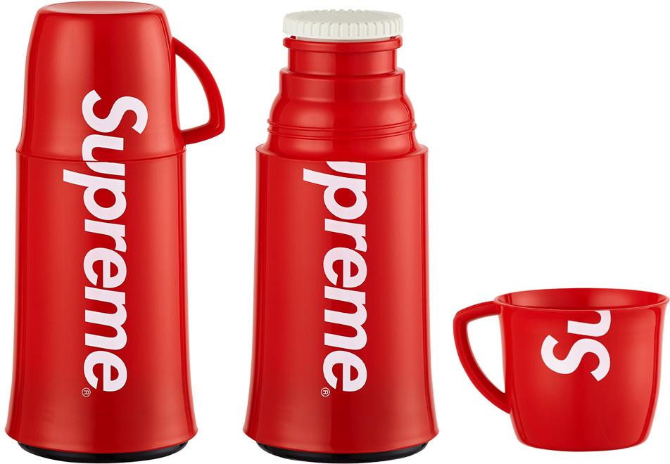 SUPREME/HELIOS - LOGO THERMOS - SUPREME_THERMOS_RED