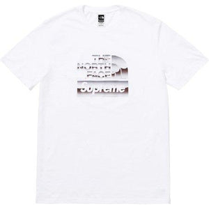 SUPREME/THE NORTH FACE - METALLIC LOGO TEE (WHITE) - SUPREME_THE_NORTH_FACE_-_METALLIC_LOGO_TEE_WHITE_1