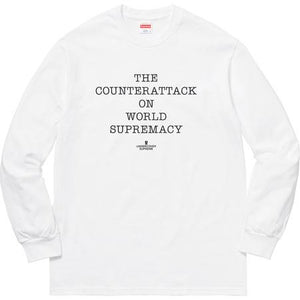 SUPREME/UNDERCOVER/PUBLIC ENEMY -  COUNTERATTACK L/S TEE (WHITE) - SUPREME_UNDERCOVER_PUBLIC_ENEMY_-_COUNTERATTACK_L_S_TEE_WHITE_1