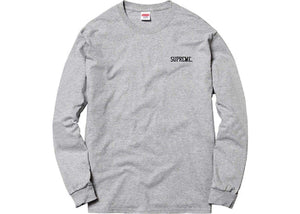 SUPREME/ARAKI - ORCHID L/S TEE (HEATHER GREY) - Supreme-Araki-Orchid-LS-Tee-Grey