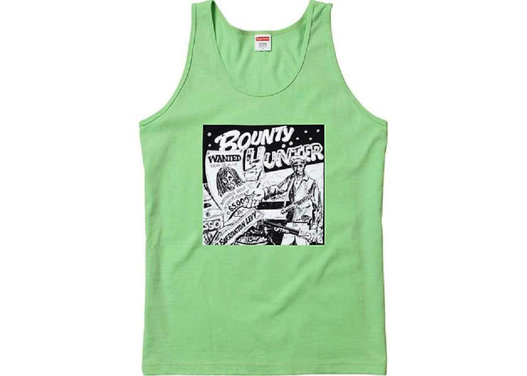 SUPREME/BARRINGTON LEVY & JAH LIFE - BOUNTY HUNTER TANK TOP (PALE LIME) - Supreme-Barrington-Levy-Jah-Life-Bounty-Hunter-Tank-Top-Acid