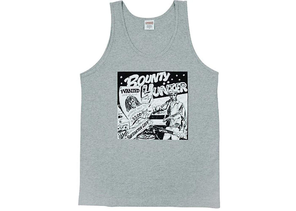 SUPREME/BARRINGTON LEVY & JAH LIFE - BOUNTY HUNTER TANK TOP (GREY) - Supreme-Barrington-Levy-Jah-Life-Bounty-Hunter-Tank-Top-Grey