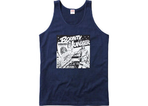 SUPREME/BARRINGTON LEVY & JAH LIFE - BOUNTY HUNTER TANK TOP (NAVY) - Supreme-Barrington-Levy-Jah-Life-Bounty-Hunter-Tank-Top-Navy