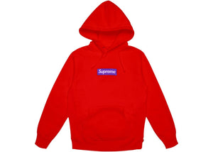 SUPREME -BOX LOGO HOODIE (PURPLE/RED) FW '17 (USED) - Supreme-Box-Logo-Hooded-Sweatshirt-Red