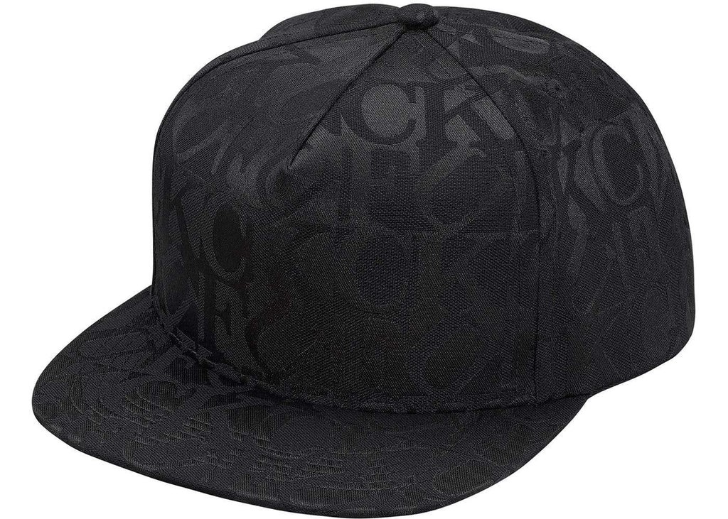 SUPREME - FUCK JACQUARD 6-PANEL (BLACK) - Supreme-Fuck-Jacquard-5-Panel-Black