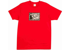 SUPREME - FUCK OFF TEE (RED) - Supreme-Fuck-Off-Tee-Red