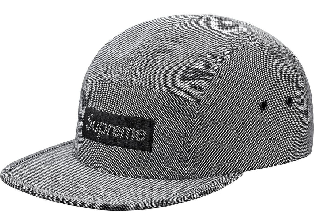 SUPREME - JACQUARD BOX LOGO CAMP CAP (BLACK) - Supreme-Jacquard-Box-Logo-Camp-Cap-Black