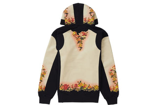 SUPREME/JEAN PAUL GAULTIER - FLORAL PRINT HOODED SWEATSHIRT (BLACK) - Supreme-Jean-Paul-Gaultier-Floral-Print-Hooded-Sweatshirt-Black-2