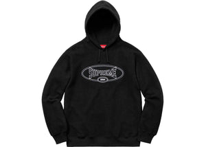 SUPREME - REVERSE FLEECE HOODED SWEATSHIRT (BLACK) - Supreme-Reverse-Fleece-Hooded-Sweatshirt-SS18-Black-1