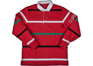 SUPREME - STRIPED RUGBY (LT RED) - Supreme-Striped-Rugby-Red