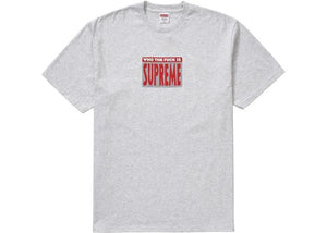 SUPREME - WHO THE FUCK TEE (ASH GREY) - Supreme-Who-The-Fuck-Tee-Ash-Grey