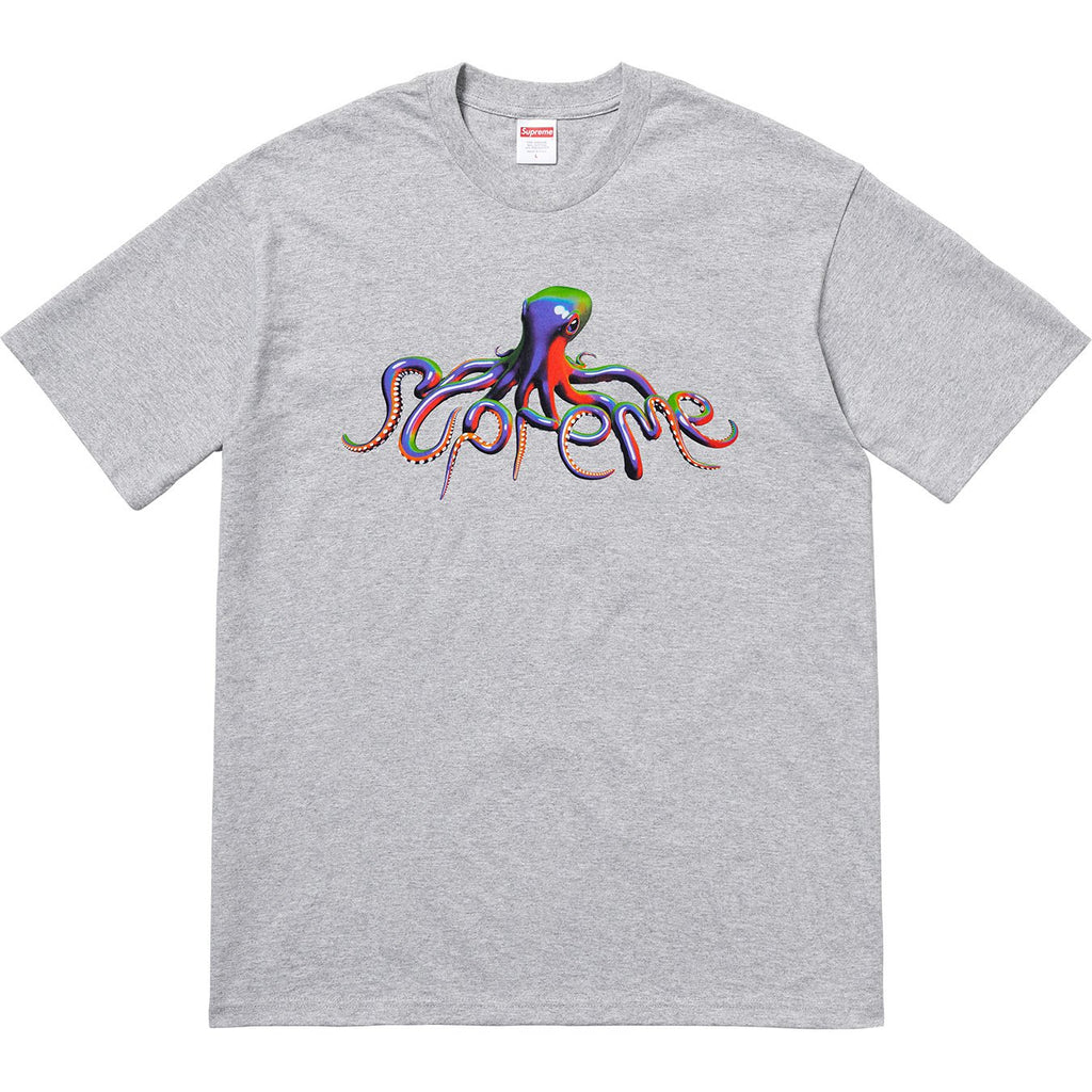 SUPREME - TENTACLES TEE (HEATHER GREY) - TENGRY