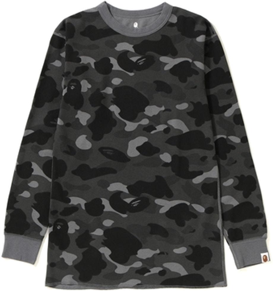 BAPE - COLOR CAMO THERMAL L/S TEE (BLACK) - THEBLK