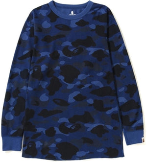 BAPE - COLOR CAMO THERMAL L/S TEE (NAVY) - THENAV