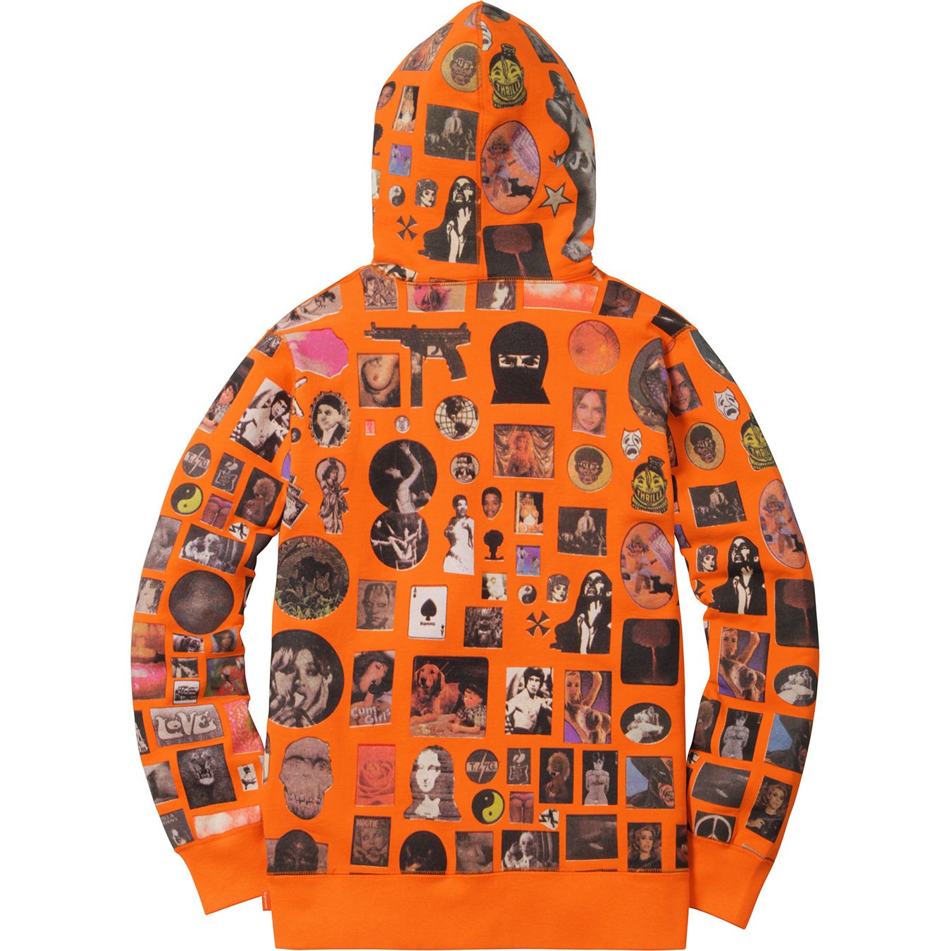 SUPREME - THRILLS HOODED SWEATSHIRT (ORANGE) - THR2