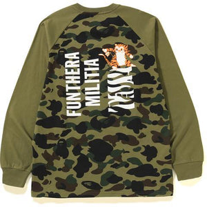 BAPE - 1ST CAMO TIGER L/S TEE (GREEN) - TIGRN2