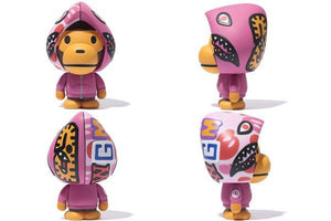 BAPE/MEDICOM - SHARK HOODIE BABY MILO TOY (PINK) - TOY_f1501515-f897-4005-bf87-d292bcc415dc