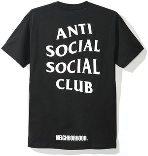 ANTI SOCIAL SOCIAL CLUB/NEIGHBORHOOD - 911 TEE (BLACK) - TUR2