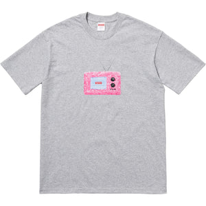 SUPREME - TV TEE (HEATHER GREY) - TVGRY