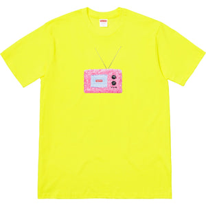 SUPREME - TV TEE (BRIGHT YELLOW) - TVYLW