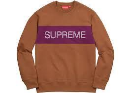 SUPREME - ZIG ZAG STITCH PANEL CREWNECK (RUST) - Unknown_1b429774-8e45-4a0d-b0e8-1e57445f9ce6