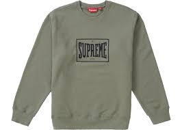 SUPREME - WARM UP CREWNECK (OLIVE) - VE