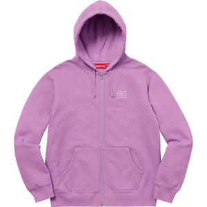 SUPREME - WORLD FAMOUS ZIP UP HOODED SWEATSHIRT (VIOLET) - WORVIO