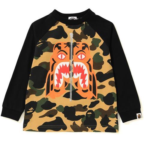 BAPE - 1ST CAMO TIGER L/S TEE KIDS (YELLOW) - YEL1