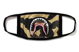 BAPE - 1ST CAMO SHARK MASK (YELLOW) - YELLOW_SHARK