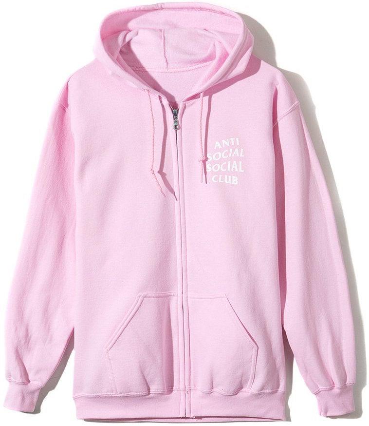 ANTI SOCIAL SOCIAL CLUB - KNOW YOU BETTER ZIP UP HOODIE (PINK) - ZIP2