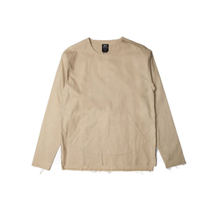 PUBLISH - ANTWAN WOVEN TOP (KHAKI) - antwan_khaki_front