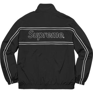 SUPREME - PIPING TRACK JACKET (BLACK) - back_black