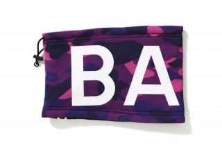 BAPE - 1ST CAMO NECK WARMER (PURPLE) - bape-fw17-color-camo-neck-warmer-01-320x213