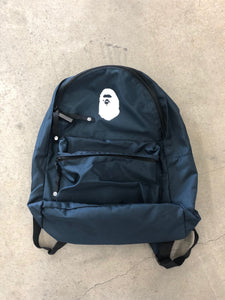 BAPE - BIG HEAD BACKPACK (NAVY) - bape_bp