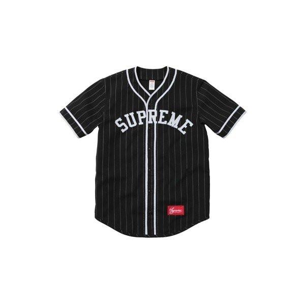 Supreme - Pinstripe Baseball Jersey - baseball