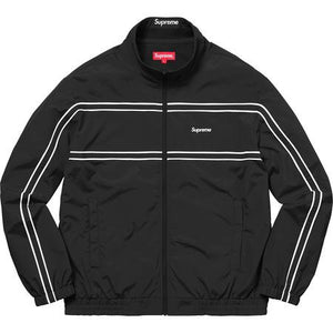 SUPREME - PIPING TRACK JACKET (BLACK) - black_jacket