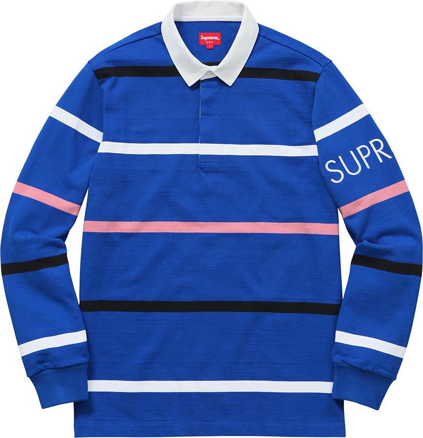 SUPREME - STRIPED RUGBY (BLUE) - eLGAR0NiZ-o