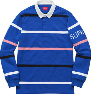 SUPREME - STRIPED RUGBY (BLUE) - eLGAR0NiZ-o