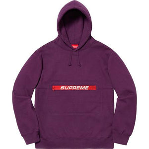 SUPREME -  ZIP POUCH HOODED SWEATSHIRT (EGGPLANT) - kyISTZTkHGs