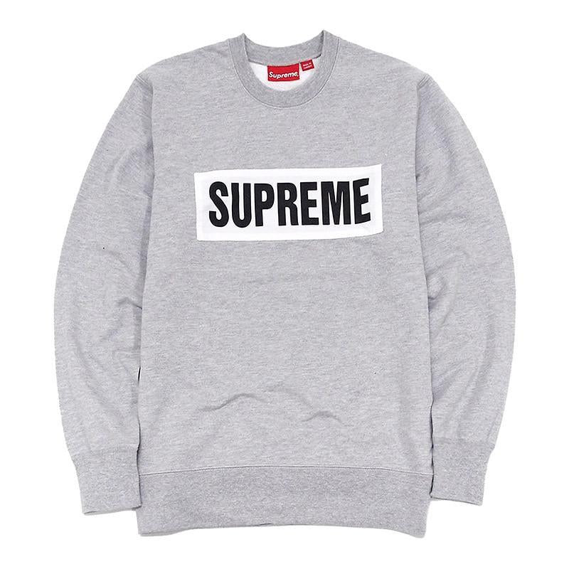 SUPREME - MARATHON CREWNECK (GREY) - marathon