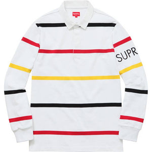 SUPREME - STRIPED RUGBY (WHITE) - qVcHq8r6PVw