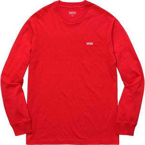 SUPREME - METALLIC BOX LOGO L/S TEE (RED) - redm