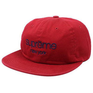 SUPREME - CLASSIC LOGO 6 PANEL HAT (RED) - supreme-16ss-twill-classic-logo-6-panel-classic-logo-cap-free-red-338ec7527931652869d2e6bde4fb5bb9