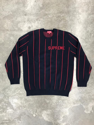 SUPREME - VERTICAL STRIPED CREWNECK (NAVY) - unnamed_bf714e27-5cdf-4909-9c09-39b401332c35